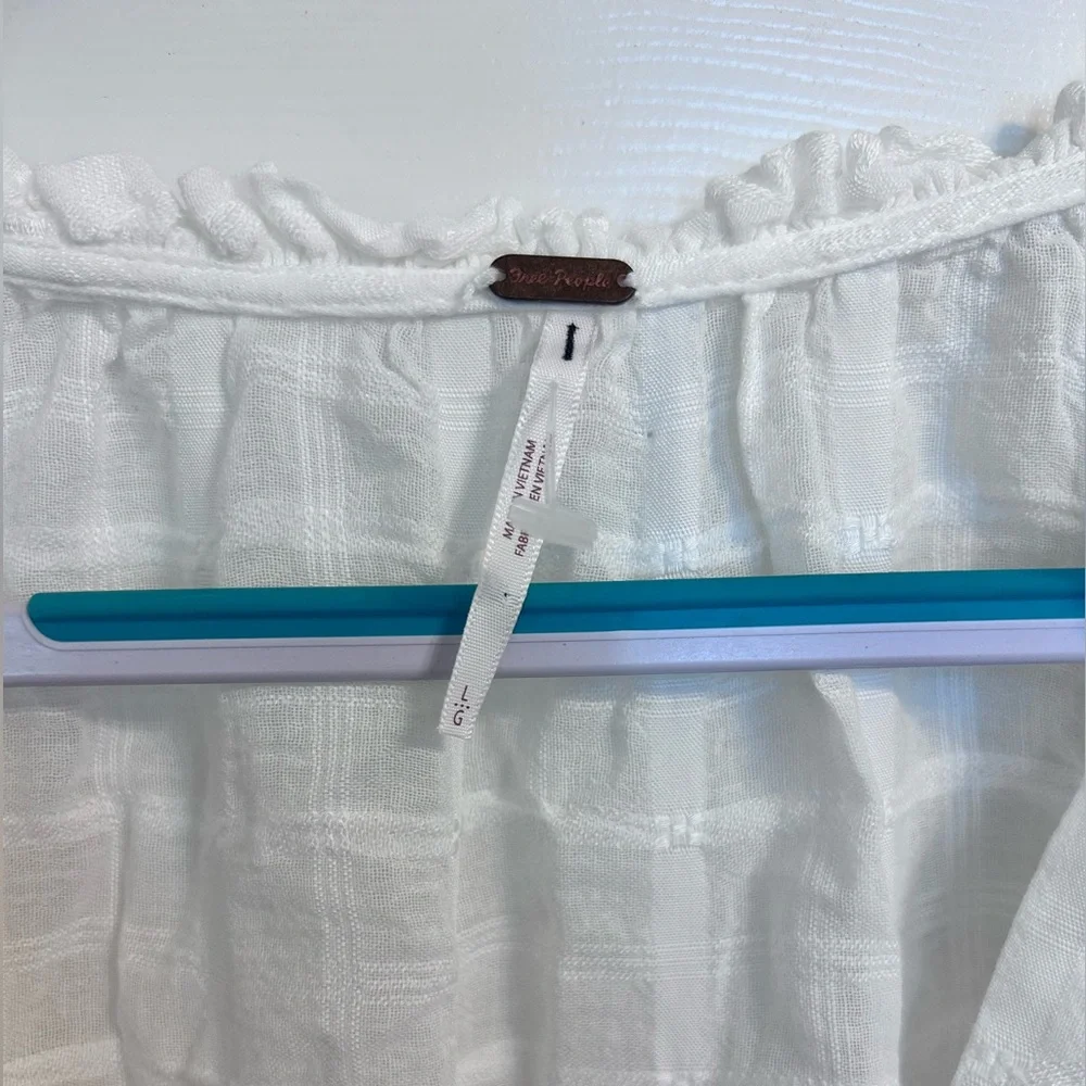 🤍🌸Free People, Edie Dress, Large in White - Picture 8 of 8